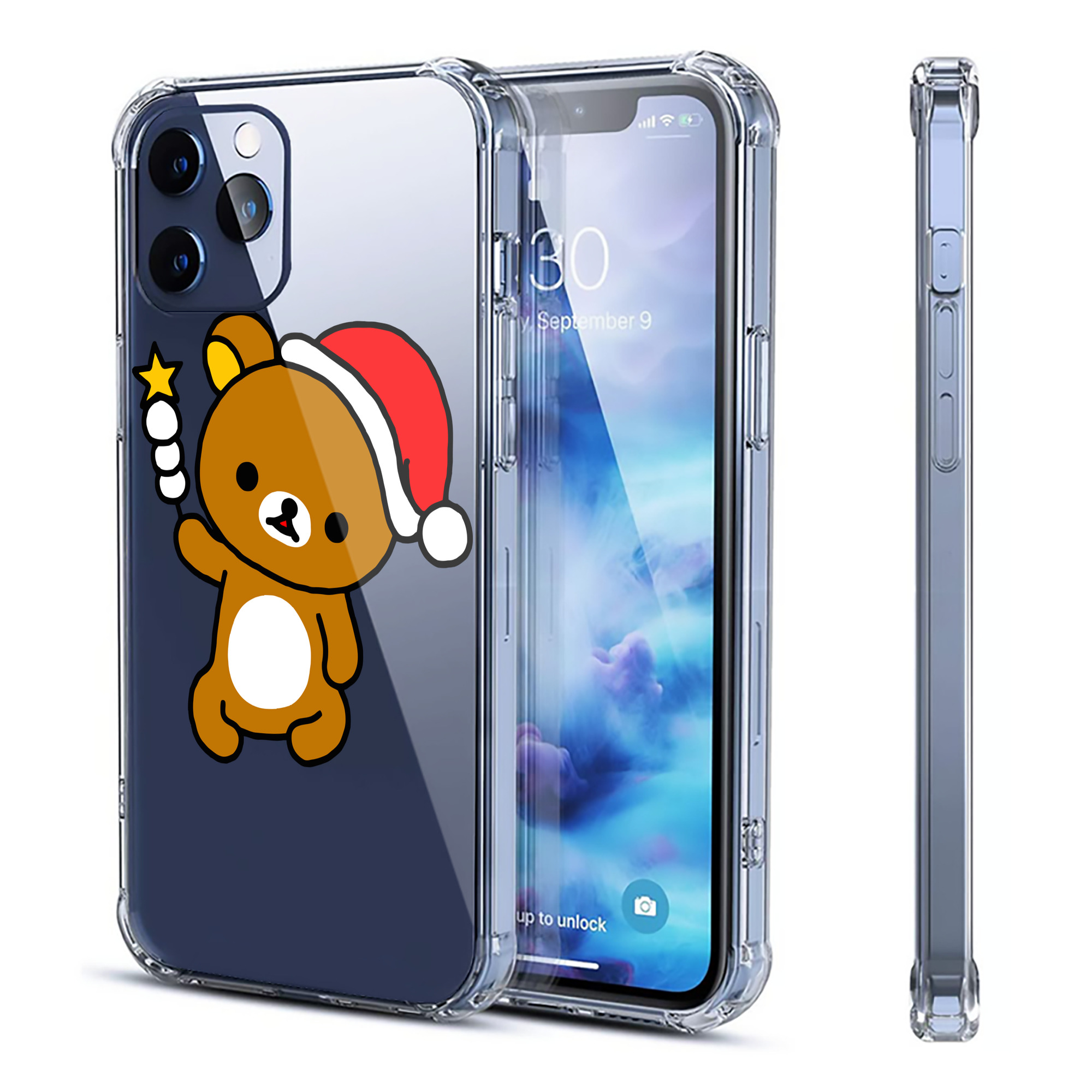 （画像用） リラックマ リラックマ キイロイトリ Rilakkuma Korilakkuma Kiiroitori 【iPhone 12シリーズ対応】透明スマホケース（クリアソフトケース）